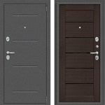 Дверь Порта R 104.П22 Антик Серебро/Wenge Veralinga- фото